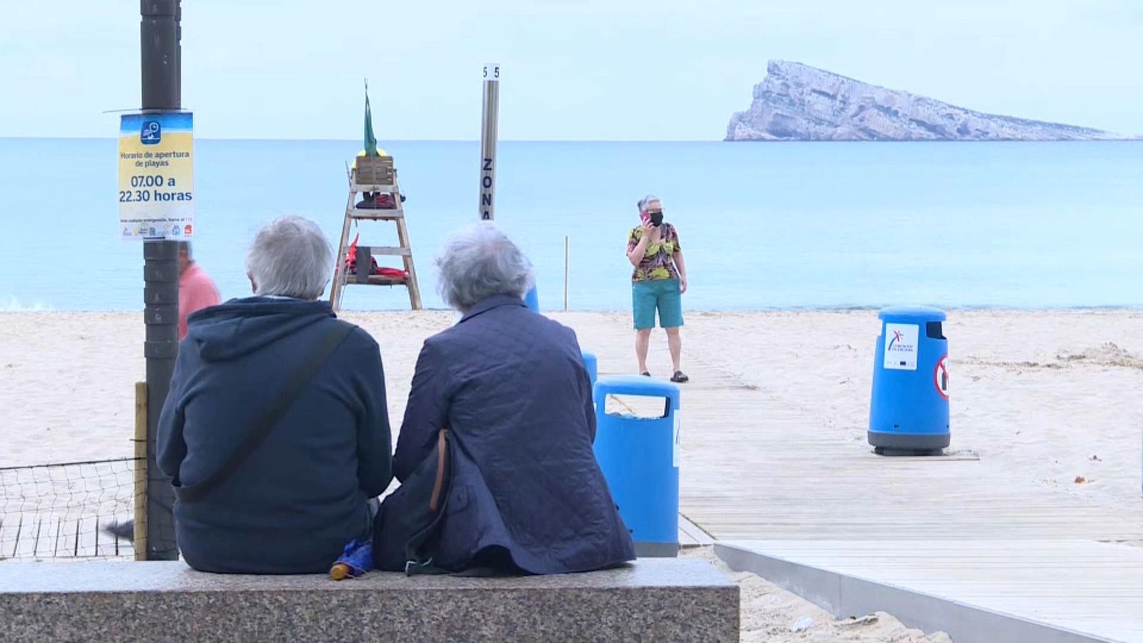 Turistes a Benidorm, aquest dimarts