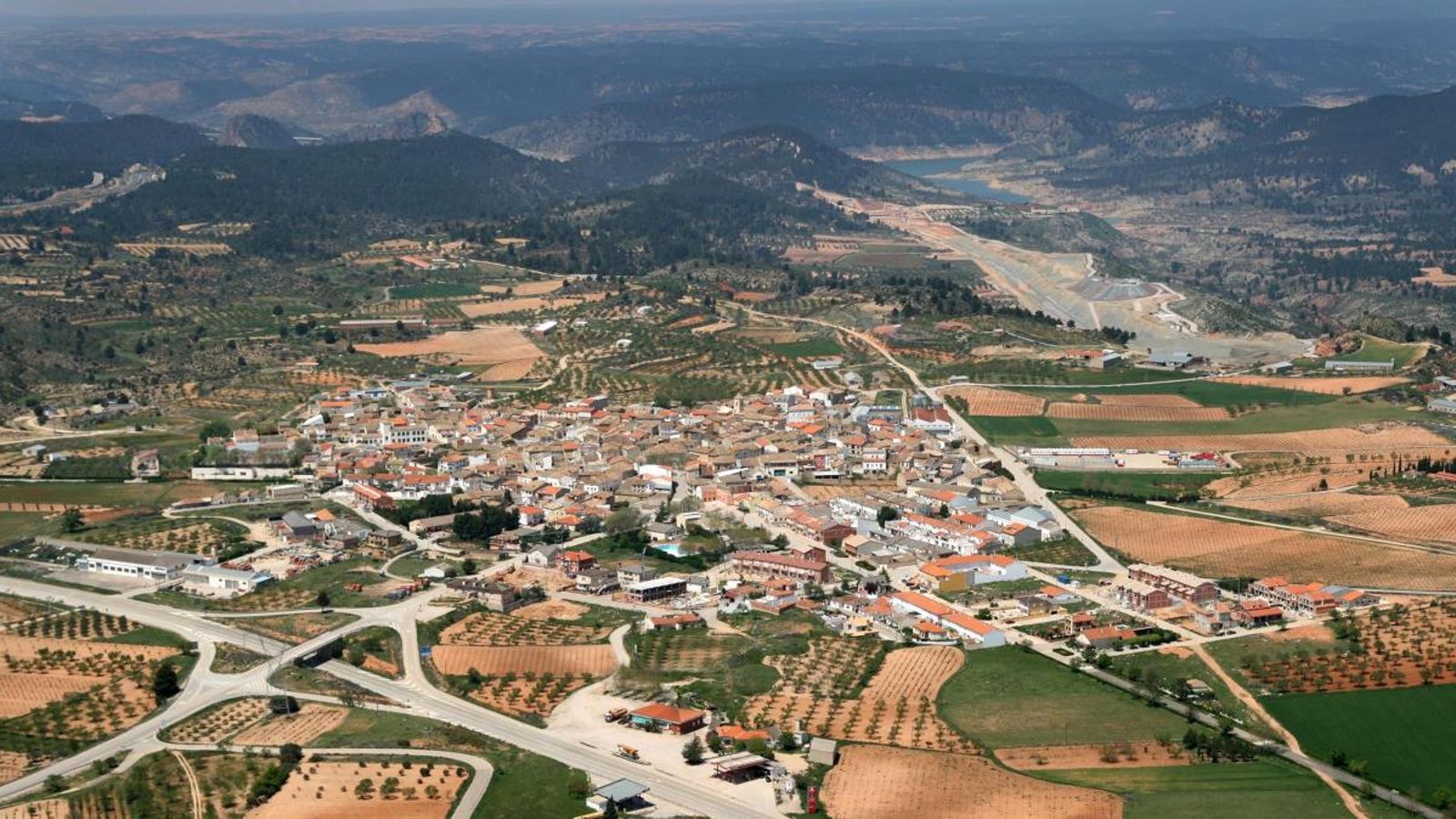 Imatge aèria de Villargordo del Cabriel