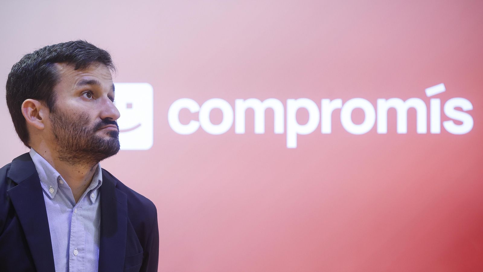 El conseller d'Educació Vicent Marzà durant la roda de premsa en què ha anunciat la seua dimissió