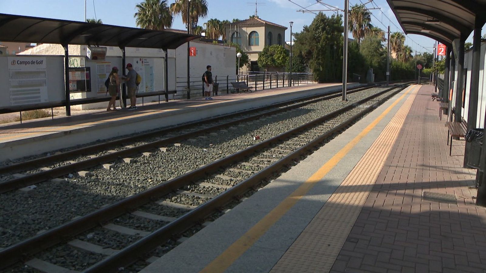 Estació de tram a Alacant on es va produir l'agressió
