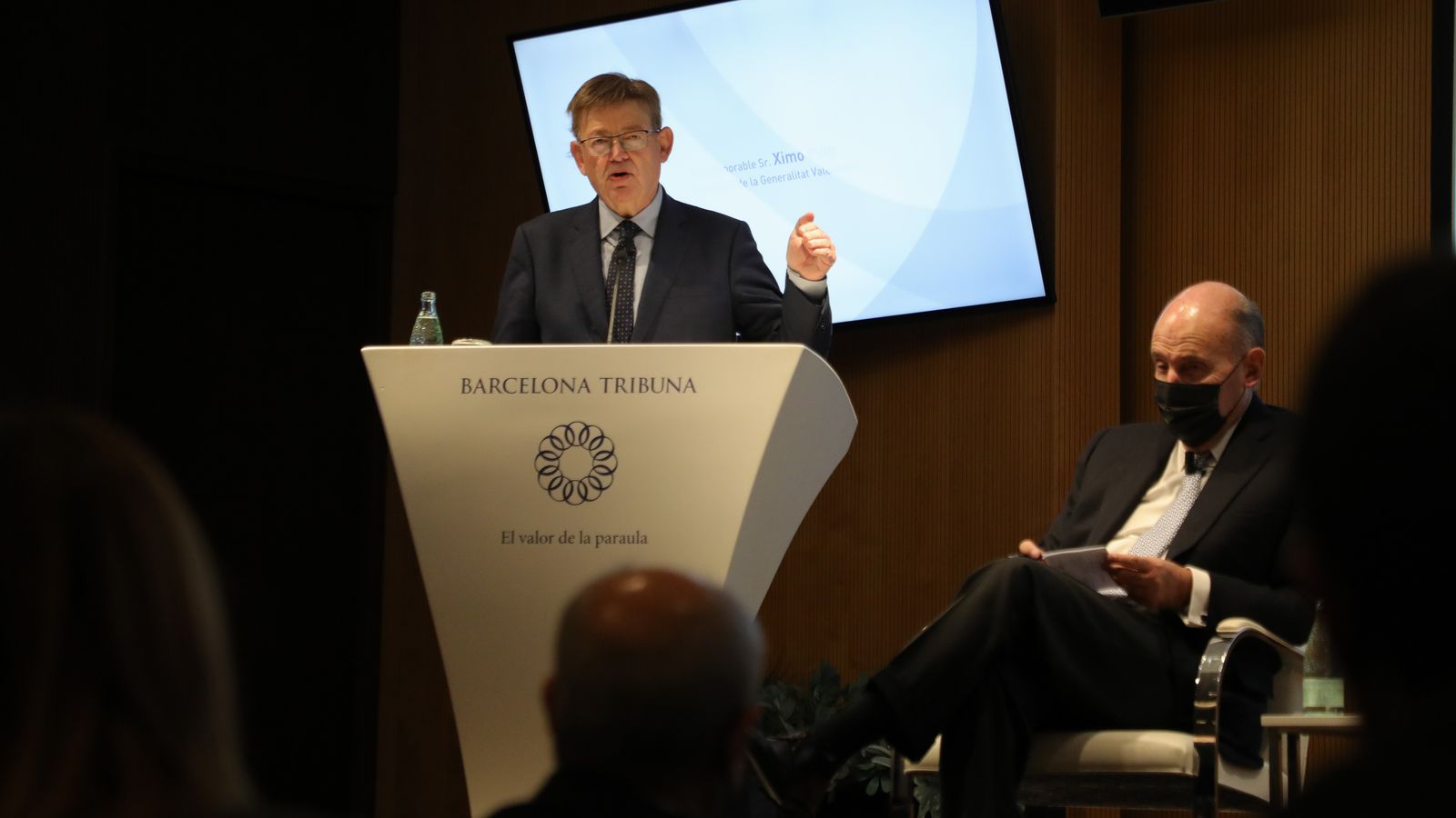 El president de la Generalitat en un col·loqui a Barcelona aquest dimarts