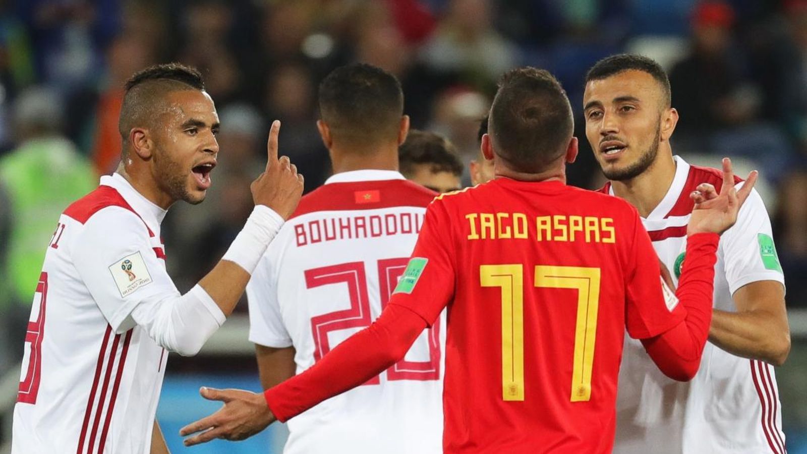 Iago Aspas abans que el Var donara per vàlid el seu gol