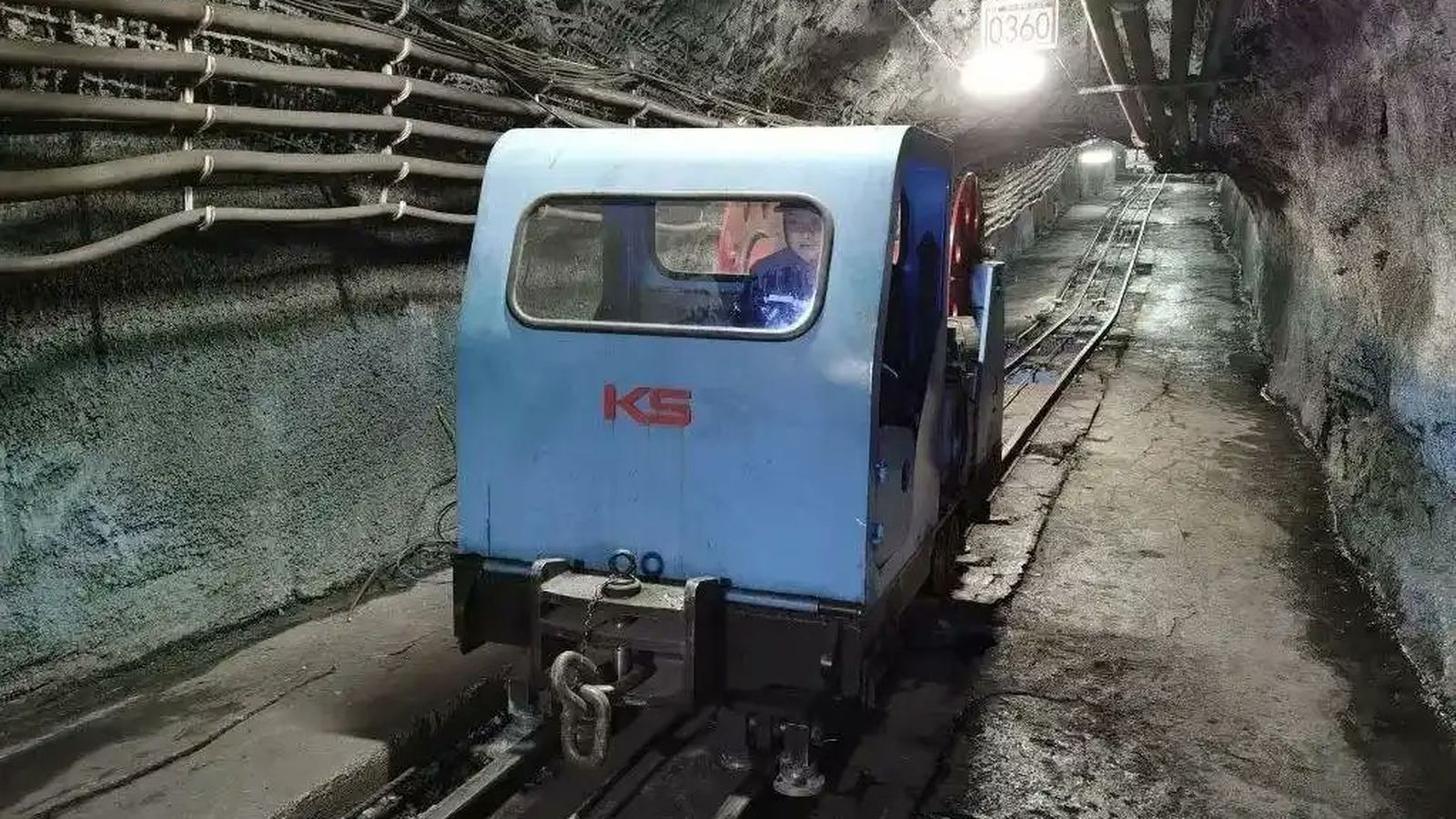 Interior d'una mina a la Xina