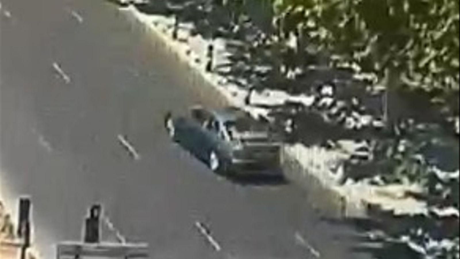 Captura d'imatge del vehicle que busca la Policia Local de València Captura d'imatge del vehicle que busca la policia local de València