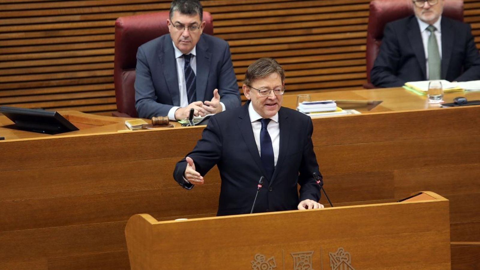 El president de la Generalitat, Ximo Puig, en les Corts