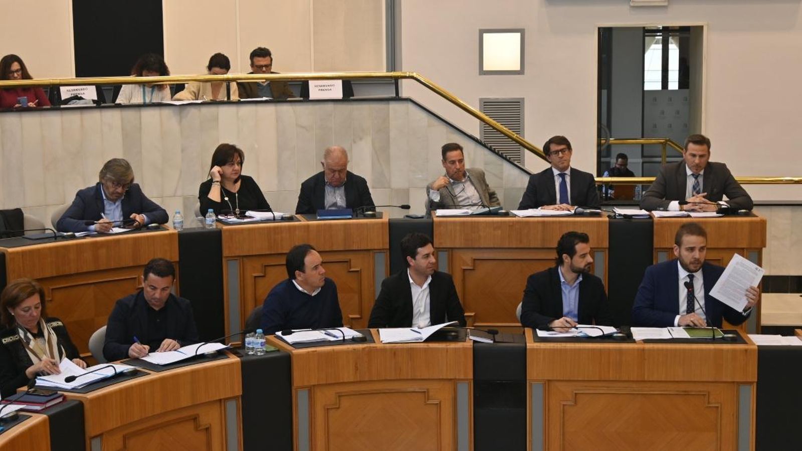 Intervenció del diputat del PP Adrián Ballester al ple de la Diputació d’Alacant, aquest dimecres