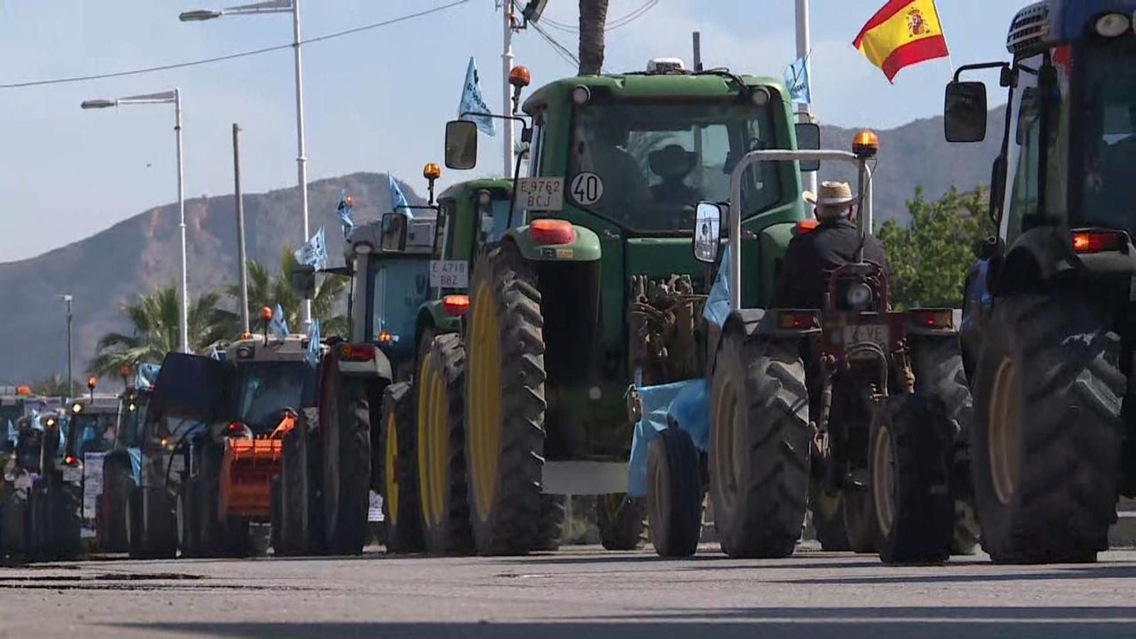 Tractorada a les comarques del sud