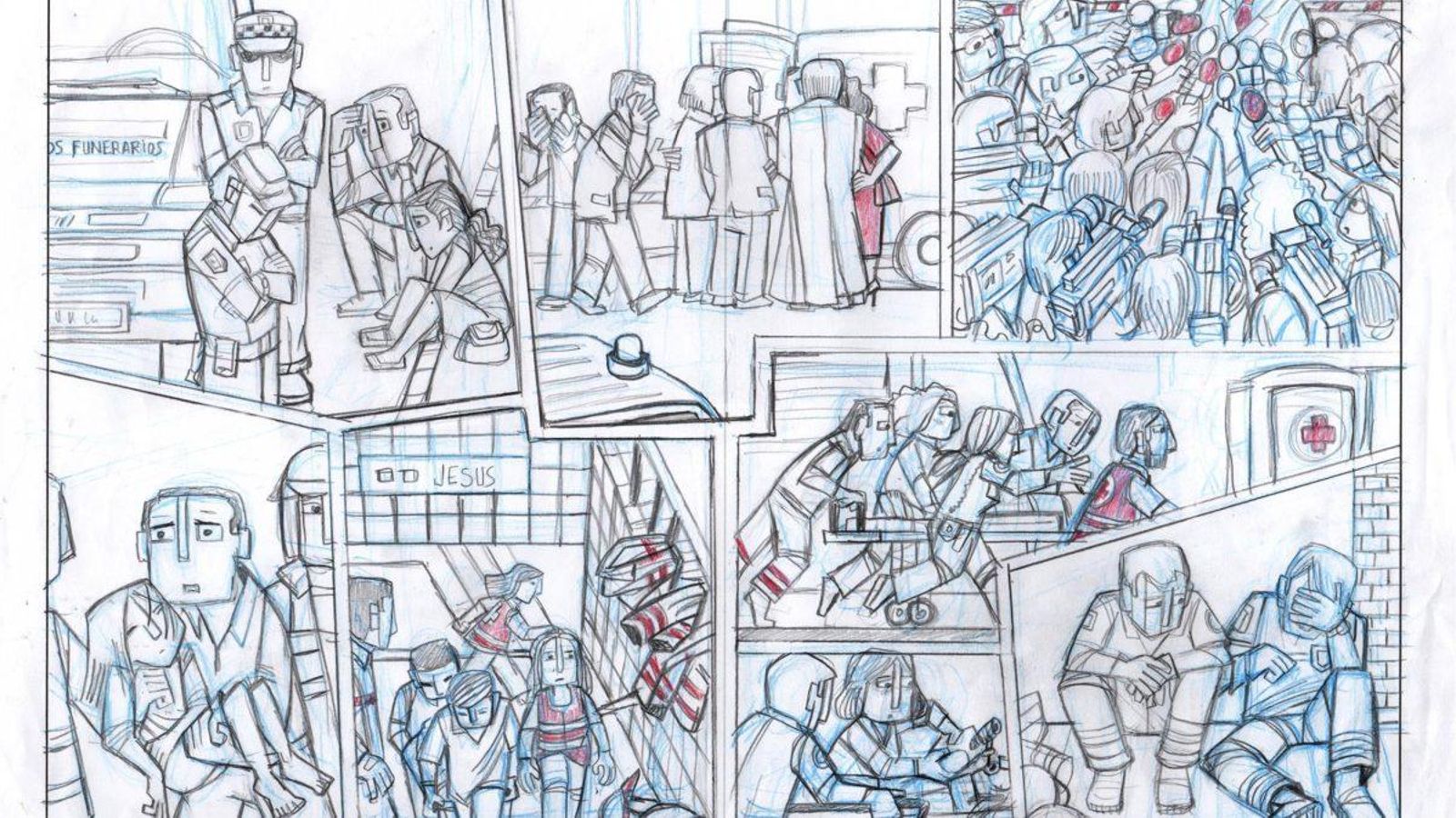 Un dels esbossos de Cristina Durán que s'exhibeixen en la mostra