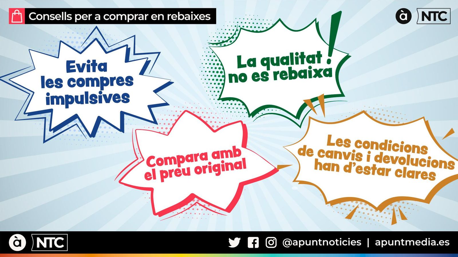 Recomanacions per a compres responsables en rebaixes Recomanacions per a compres responsables en rebaixes