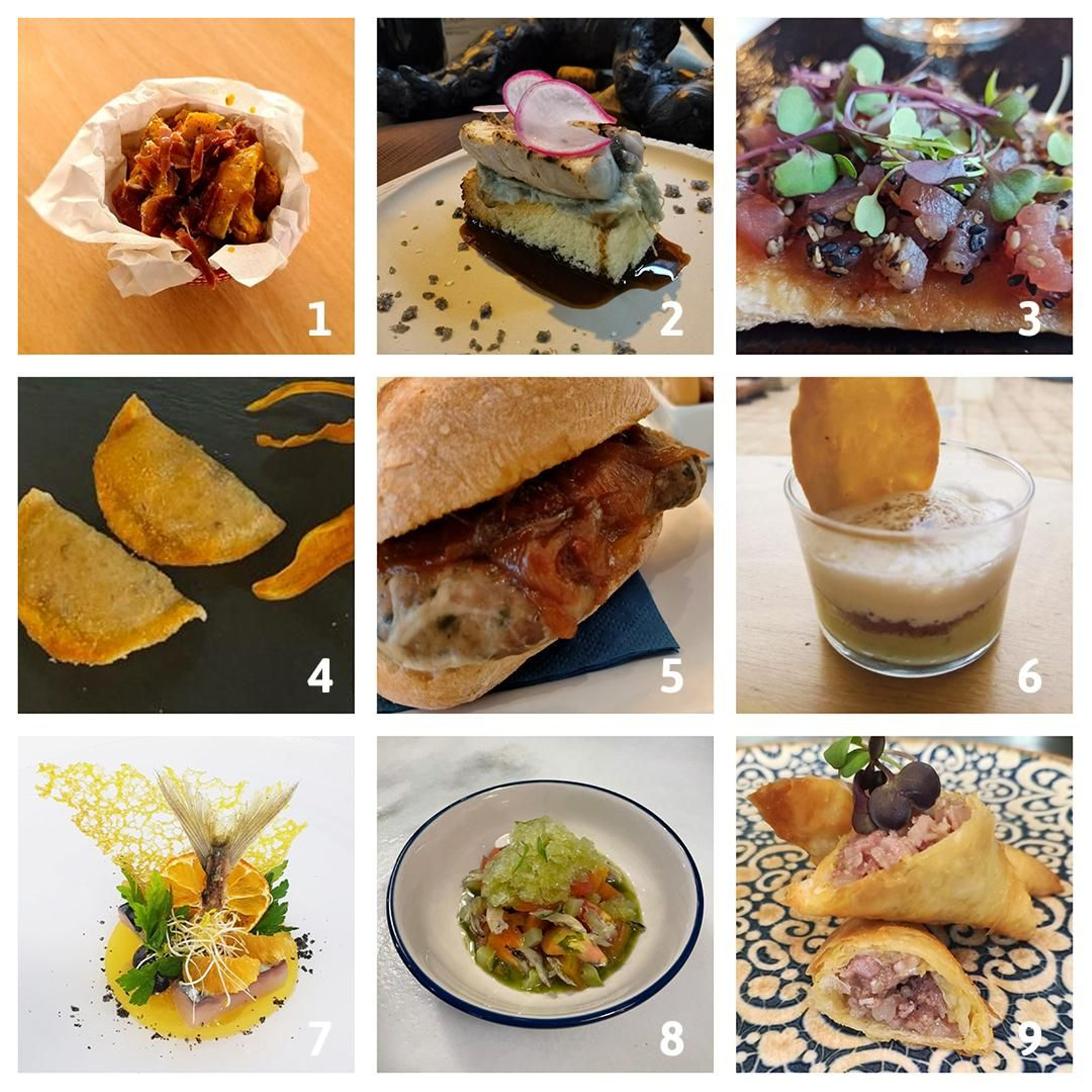 Tapes elaborades per a 'Tapas d'ací'