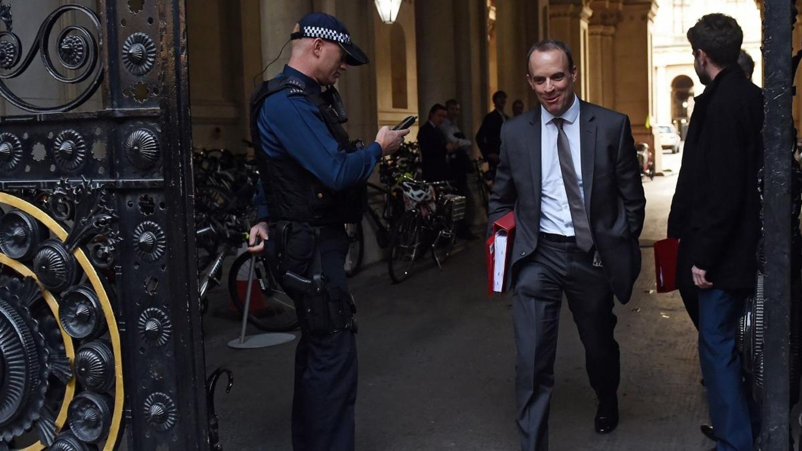 El ministre britànic per a l'eixida de la Unió Europea, Dominic Raab. Facundo Arrizabalaga