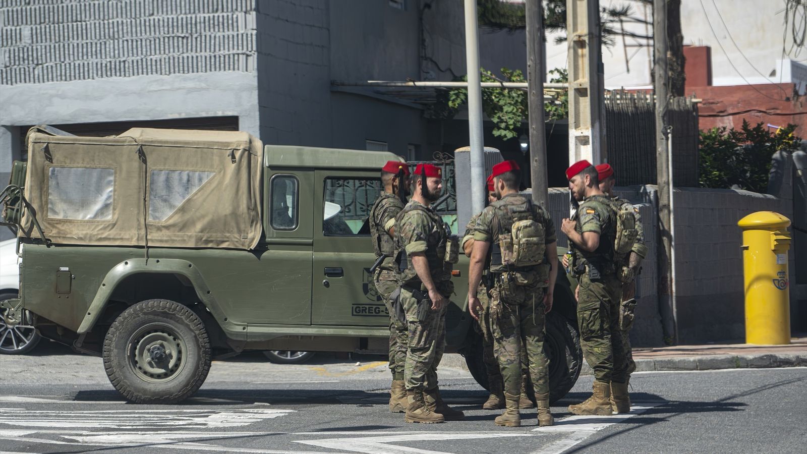 Militars espanyols desplegats a Ceuta