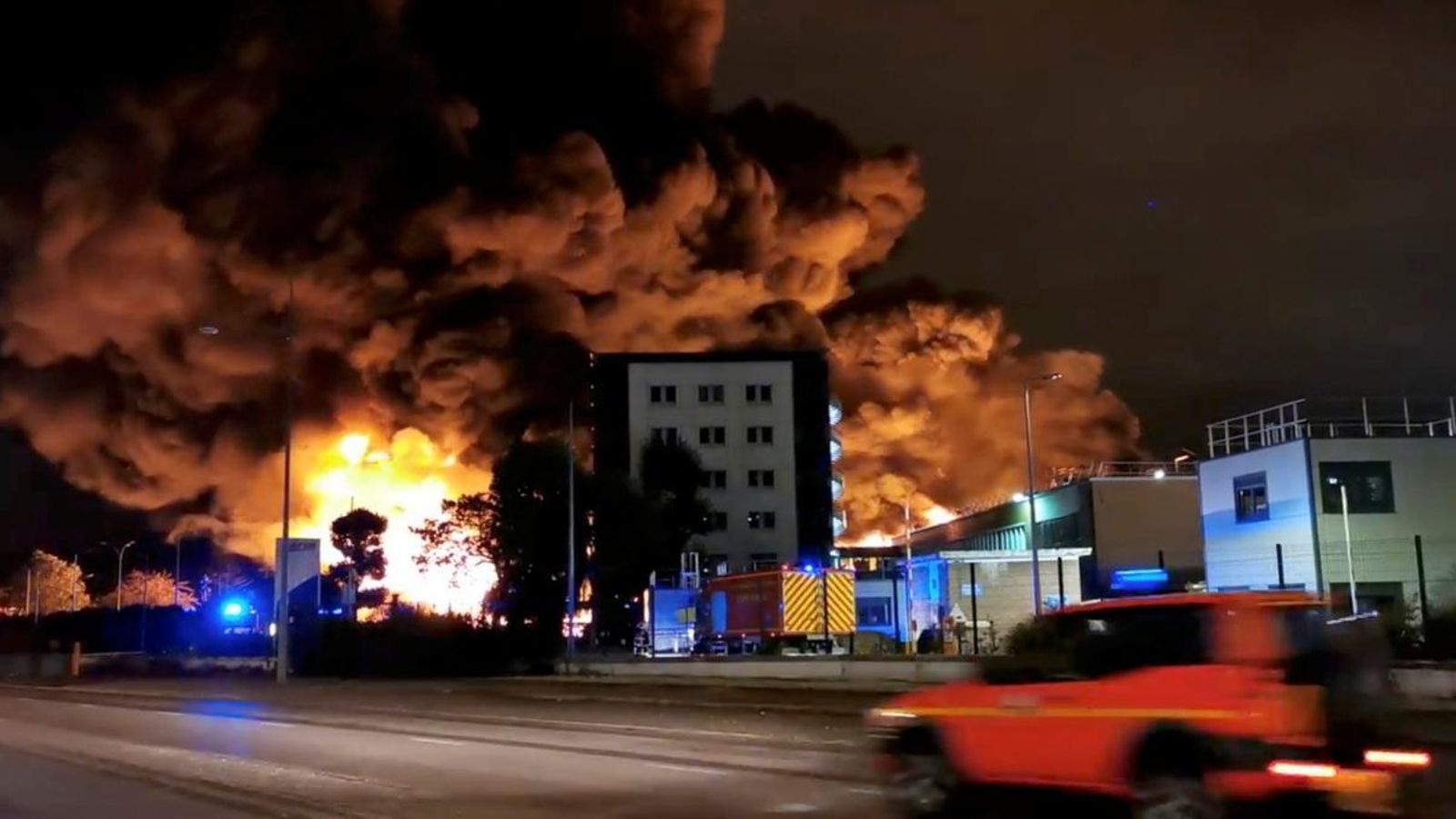 Imatge de l'incendi a Rouen