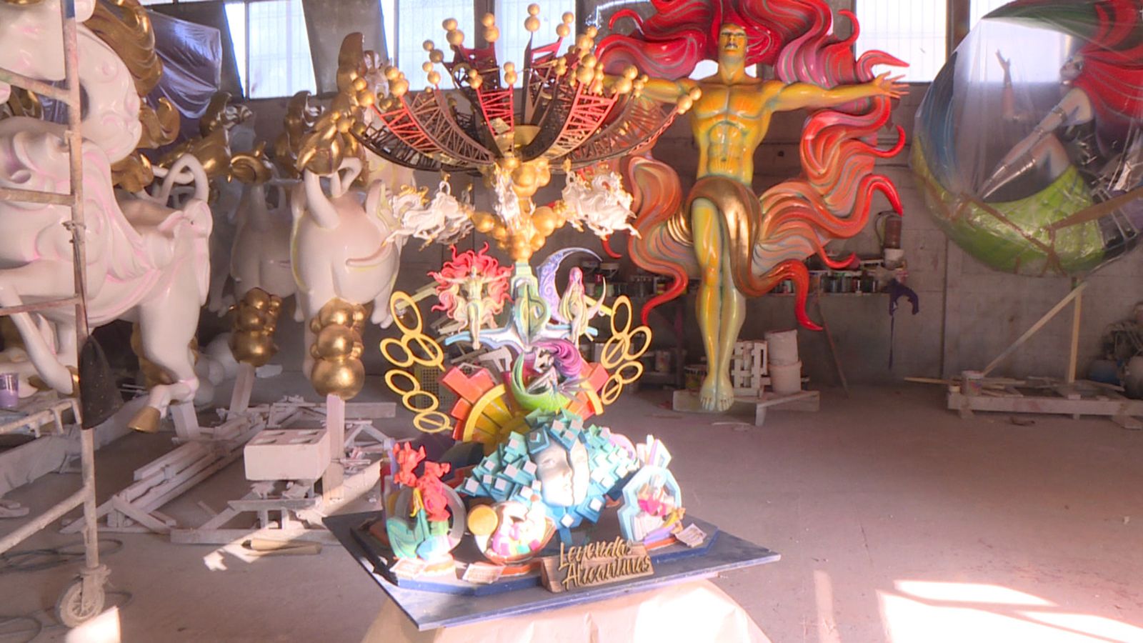 Un moment de la visita al taller foguerer