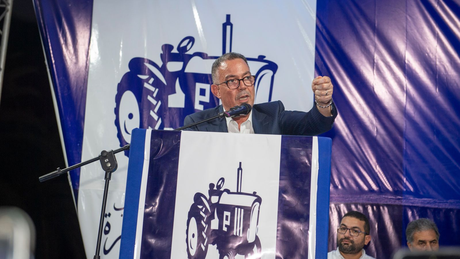 Discrus de Fouzi Lekjaa, president de la Federació Marroquina de Futbol i candidat del partit Autenticitat i Modernitat