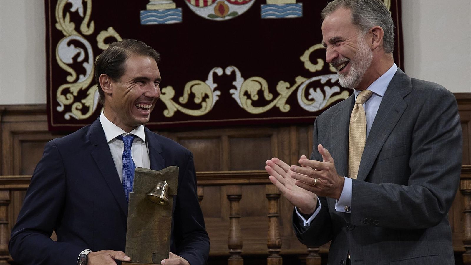 Imatge d'Arxiu de Rafa Nadal i el rei Felip VI