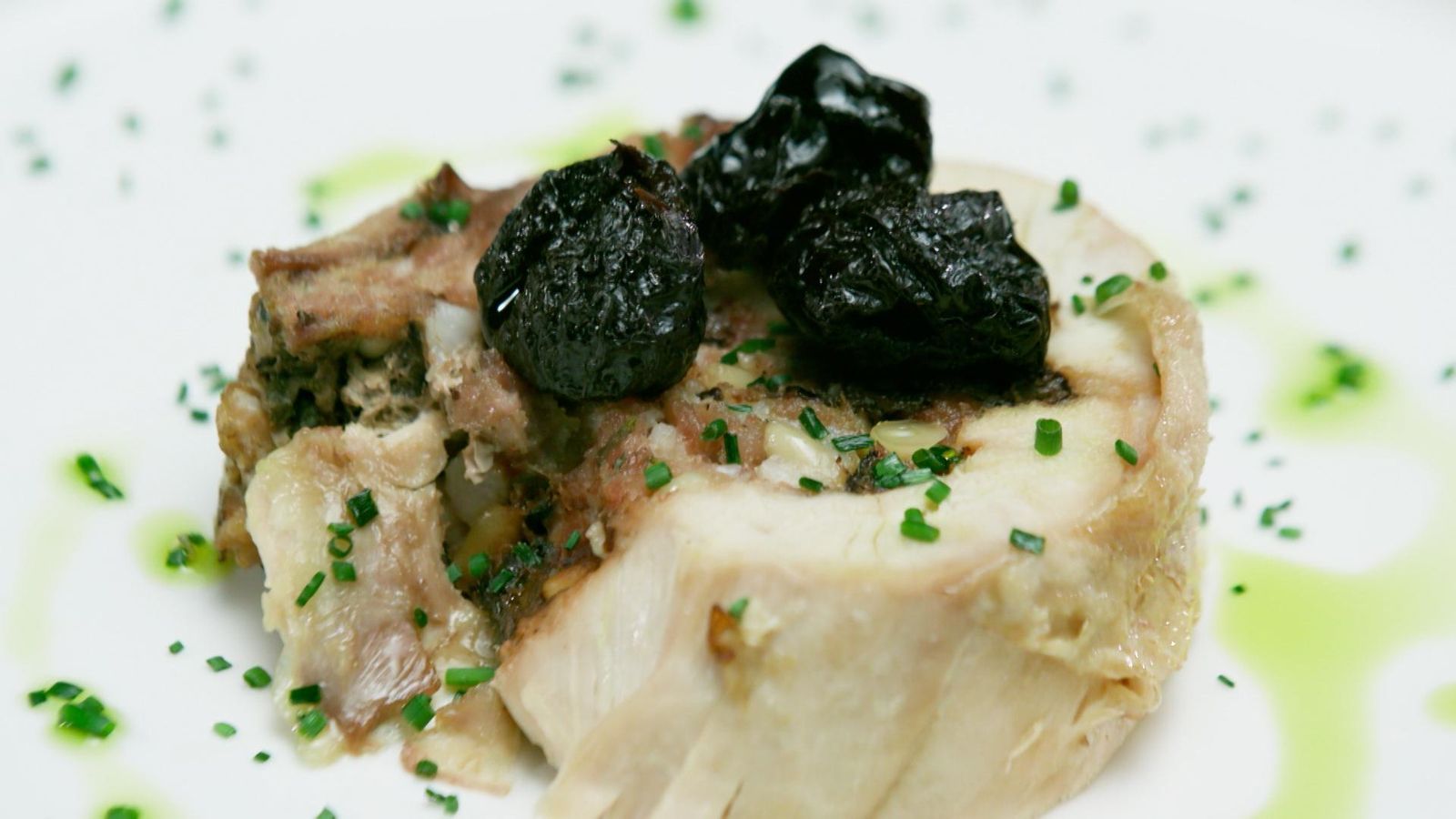 Gallina farcida amb tòfona