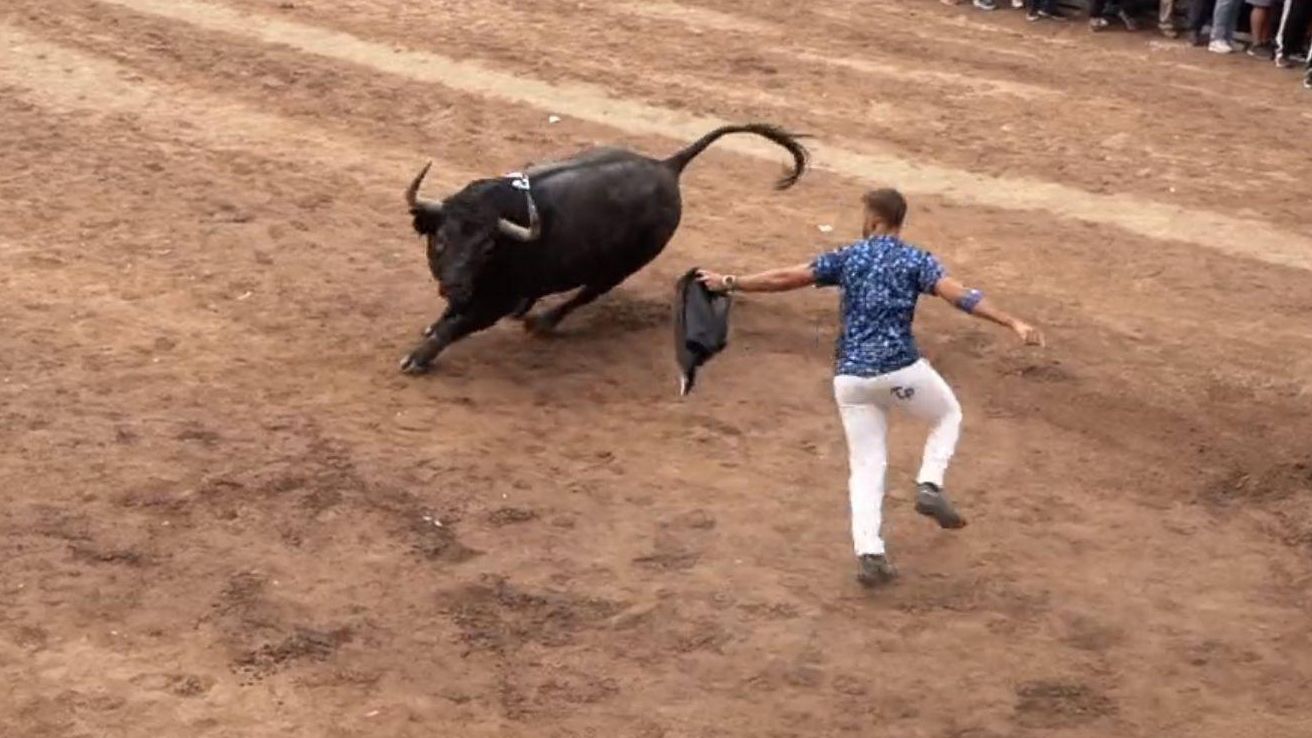 Un jove despita a un bou en un dels encierros d'Onda, en una imatge d'arxiu