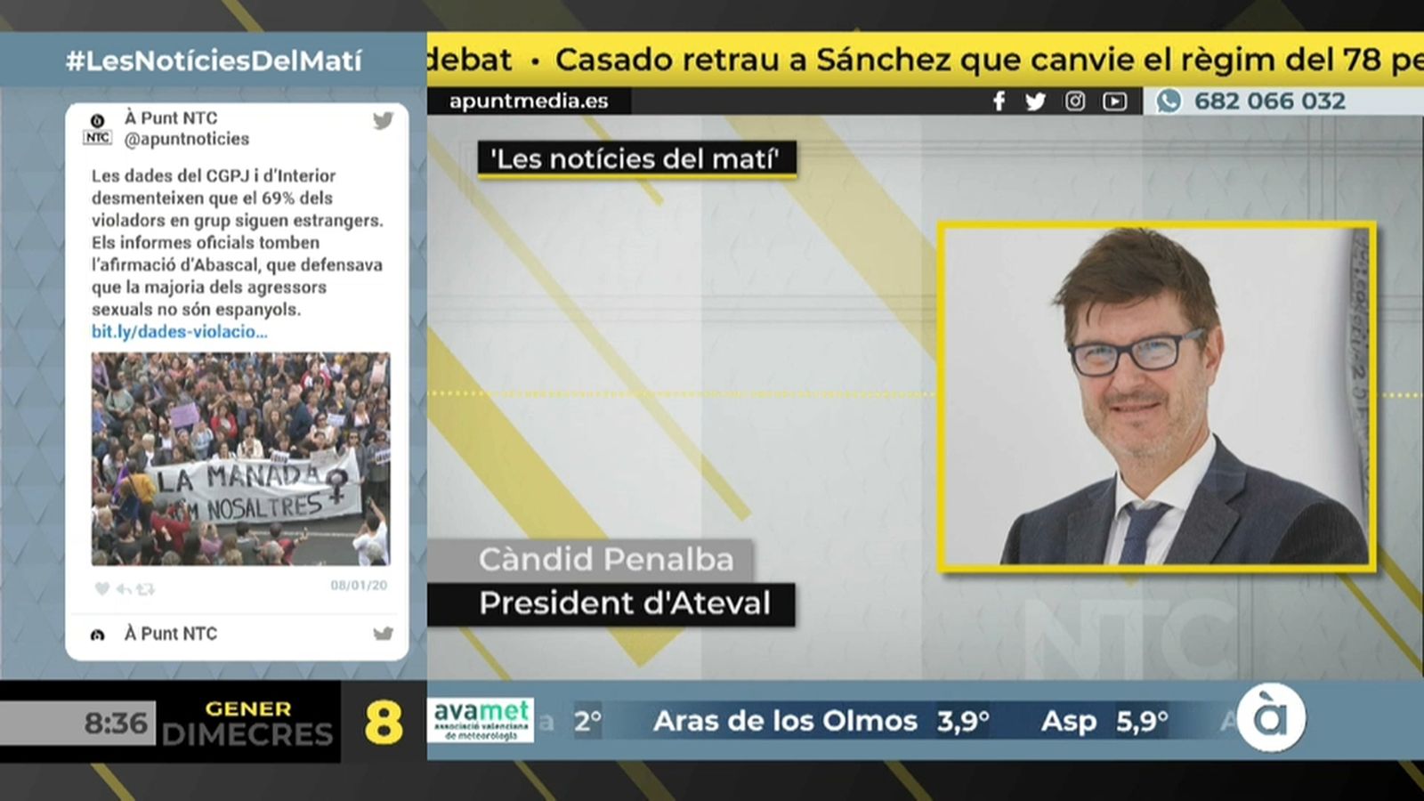 08.01.2020 | NM Entrevista a Càndid Penalba, president d'ATEVAL