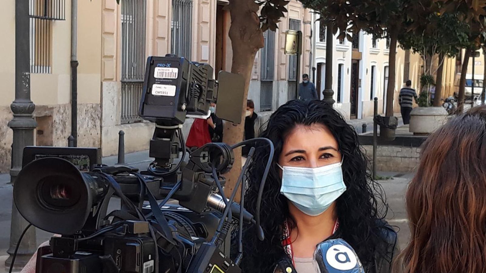 Ana García, durant una entrevista en À Punt