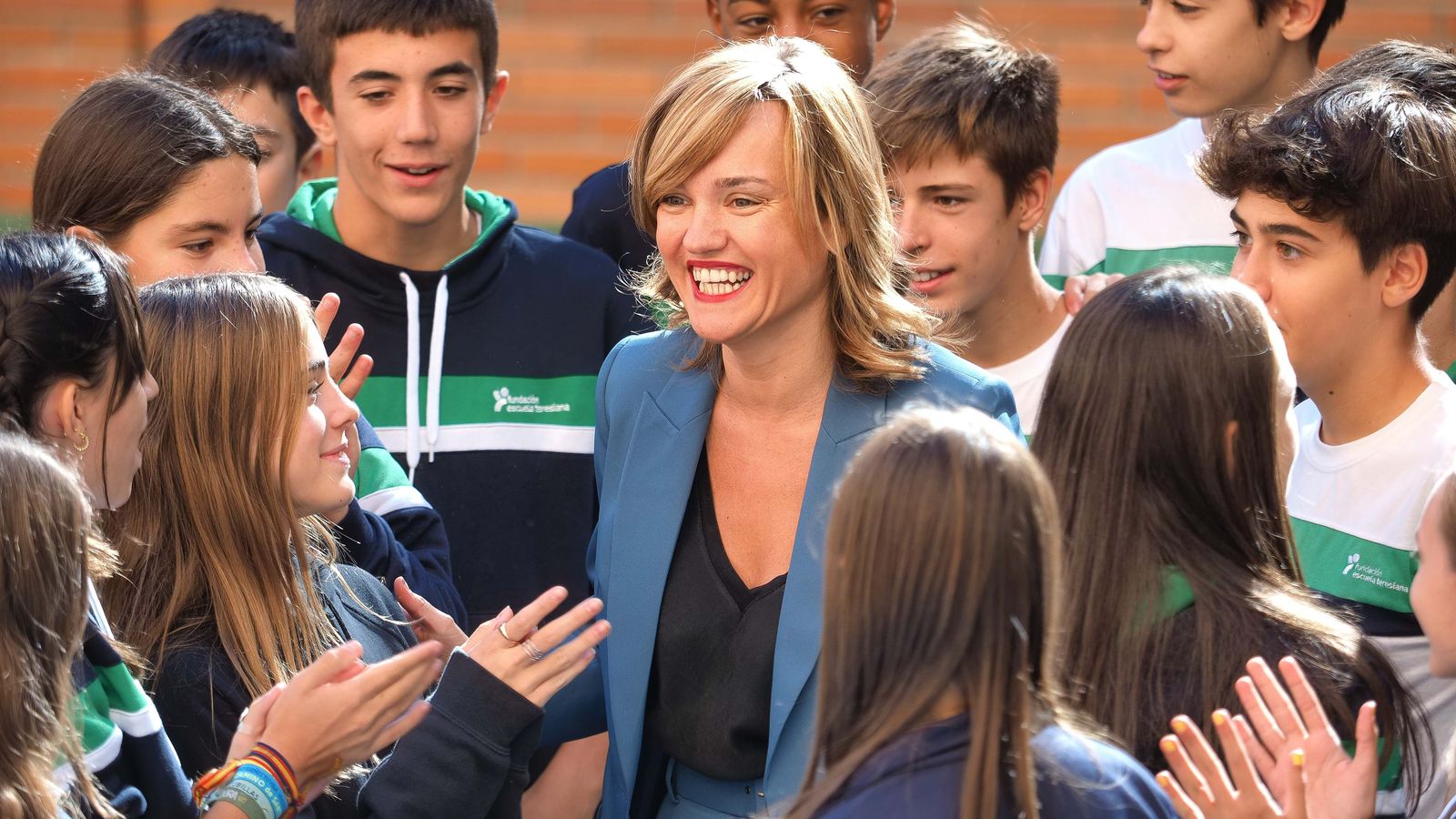 Visita de la ministra d'Educació, Pilar Alegría, a un centr educatiu