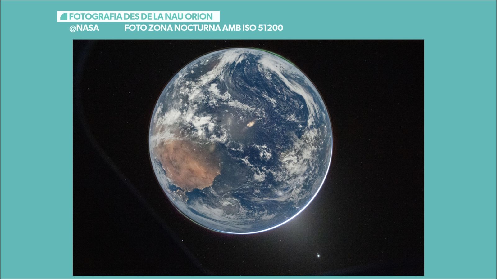 Foto des de la nau Orion