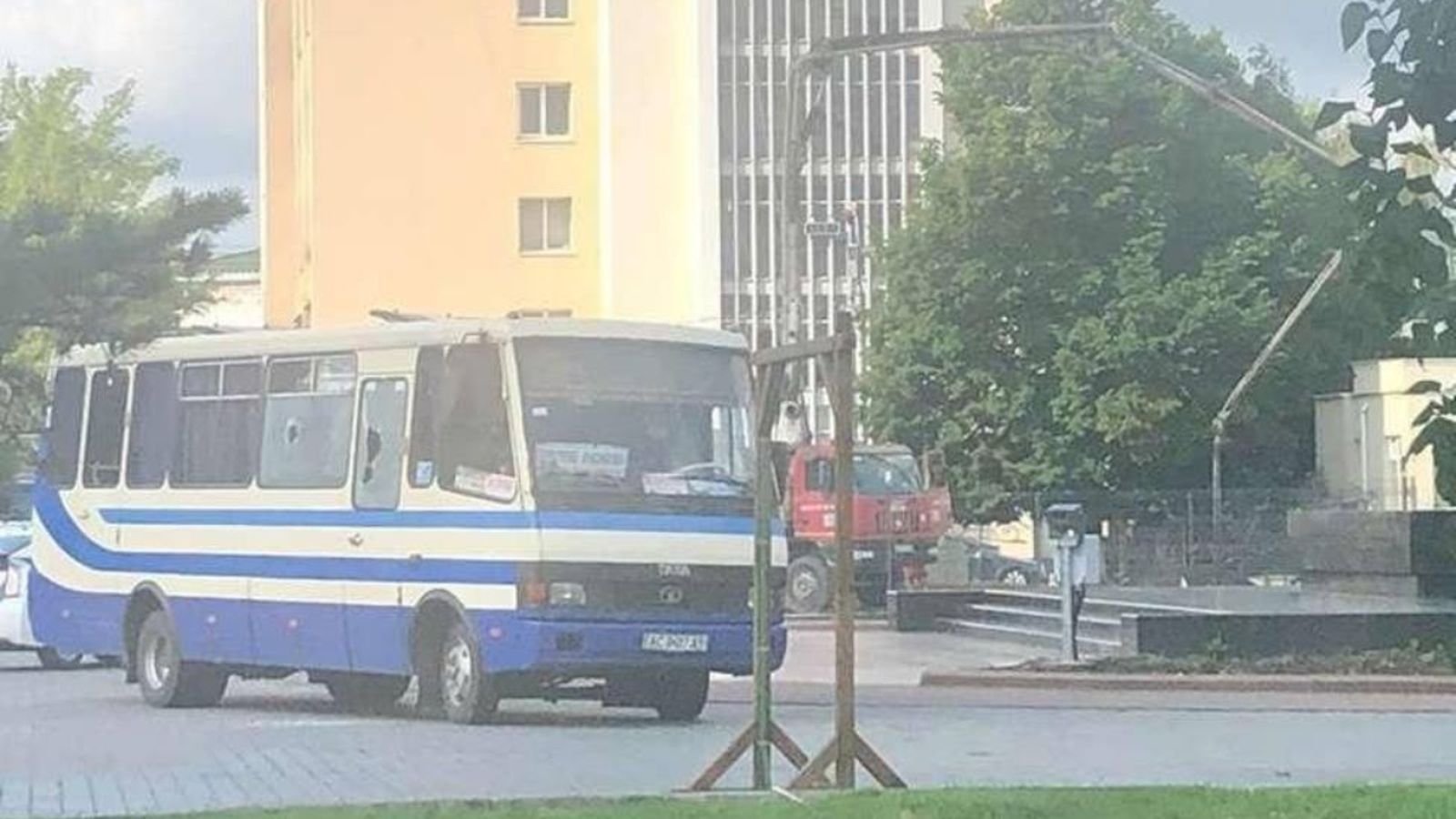 Imatge de l'autobús segrestat