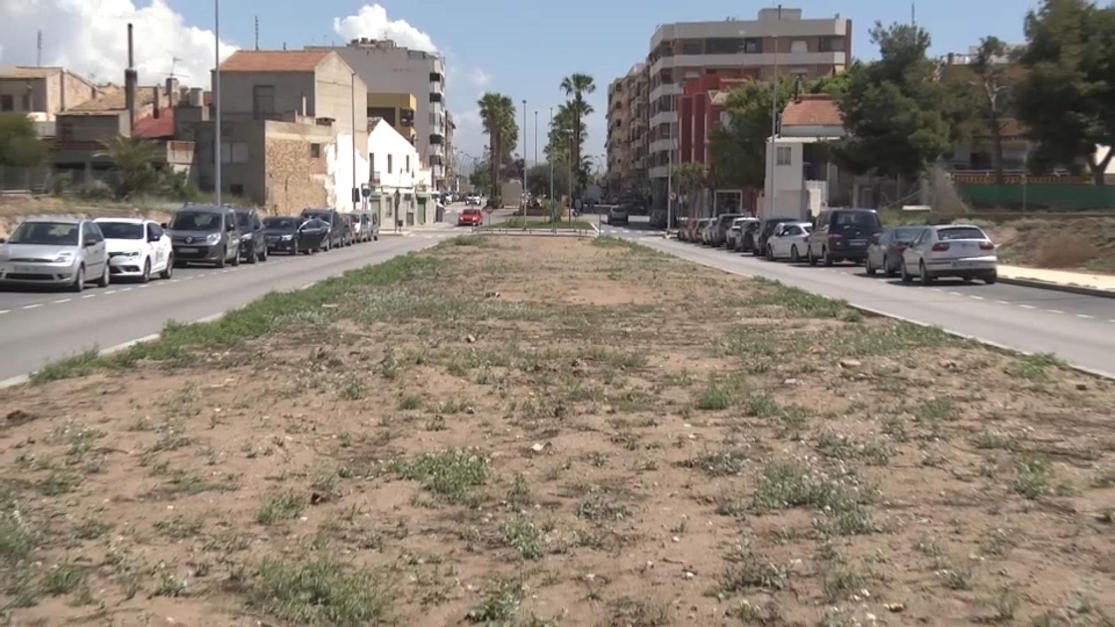 Avinguda de Mutxamel actualment dedicada a Enric Valor i que l'ajuntament vol denominar d'Espanya