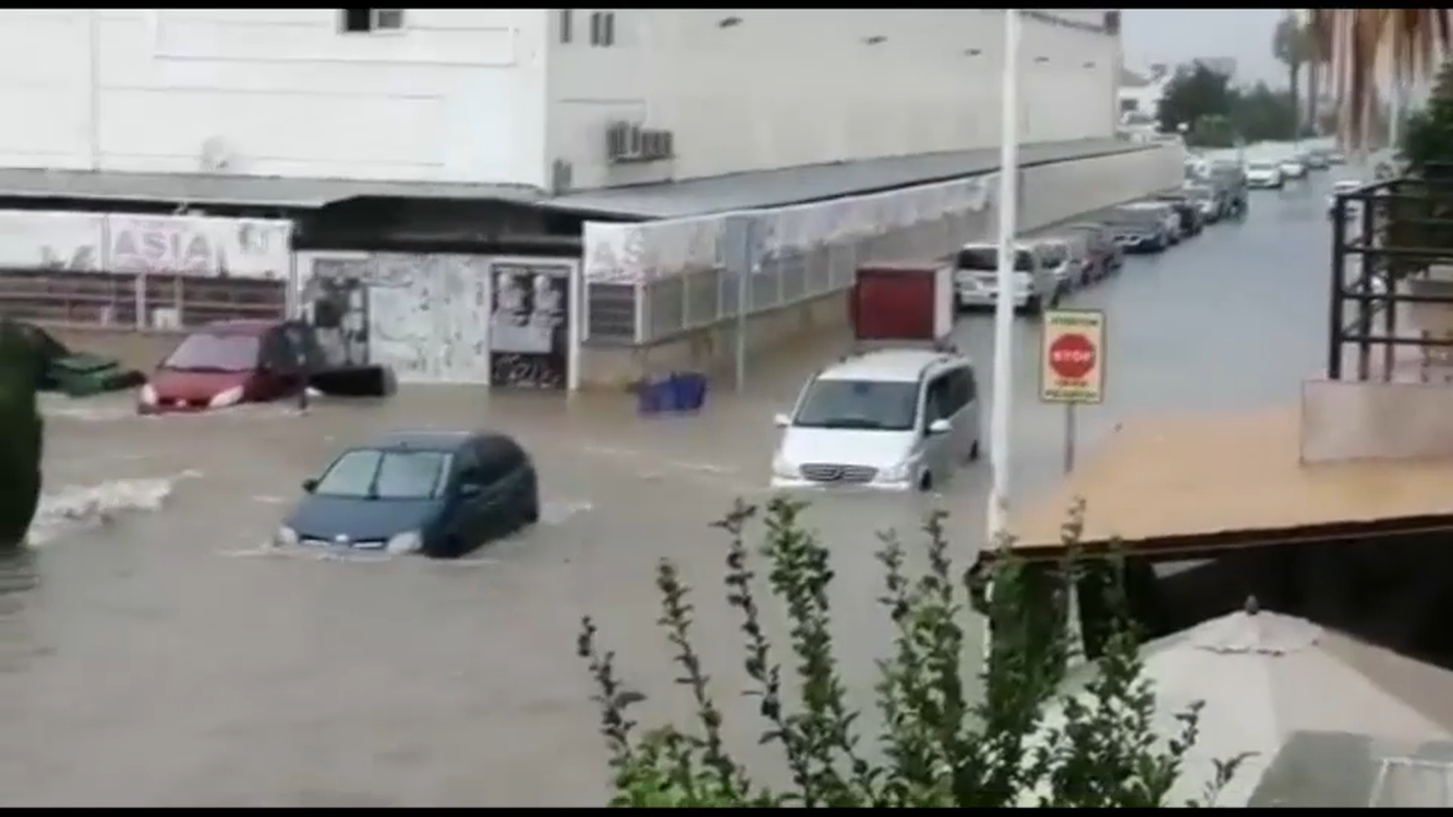 Carrer negat per pluges intenses