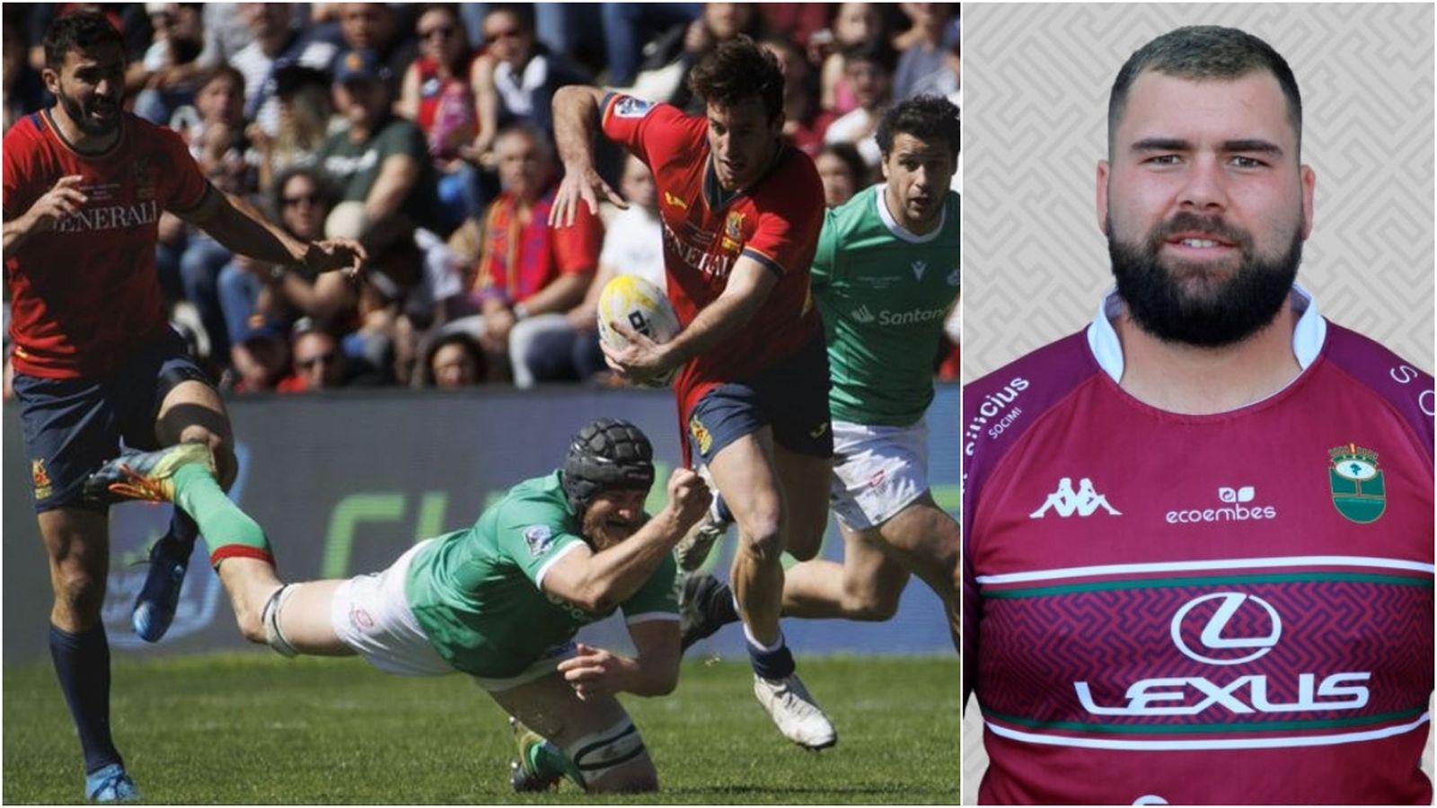 Selecció espanyola de rugbi i el jugador Van den Berg