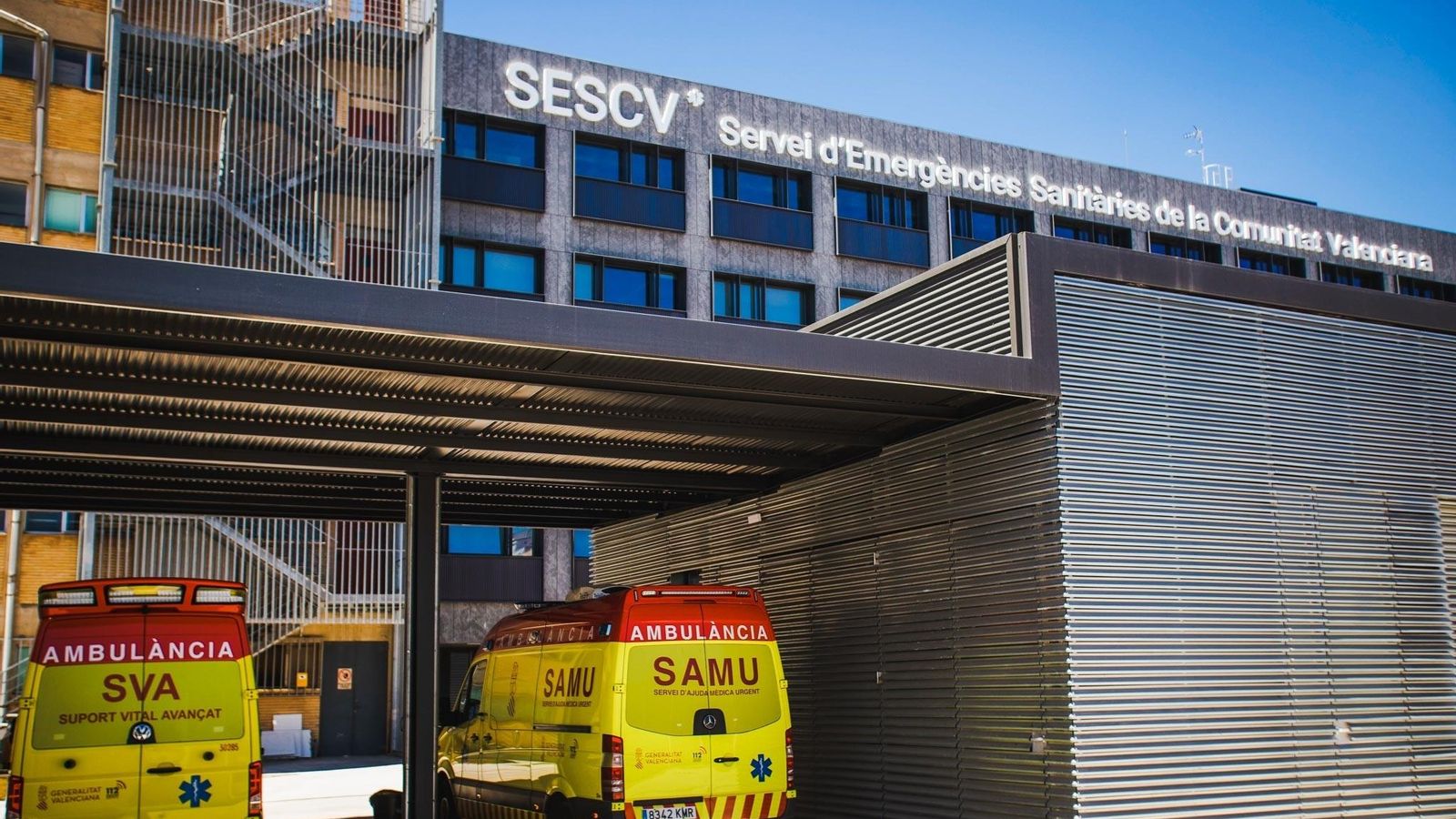 Imatge d’arxiu d’una ambulància SAMU i un SVAE