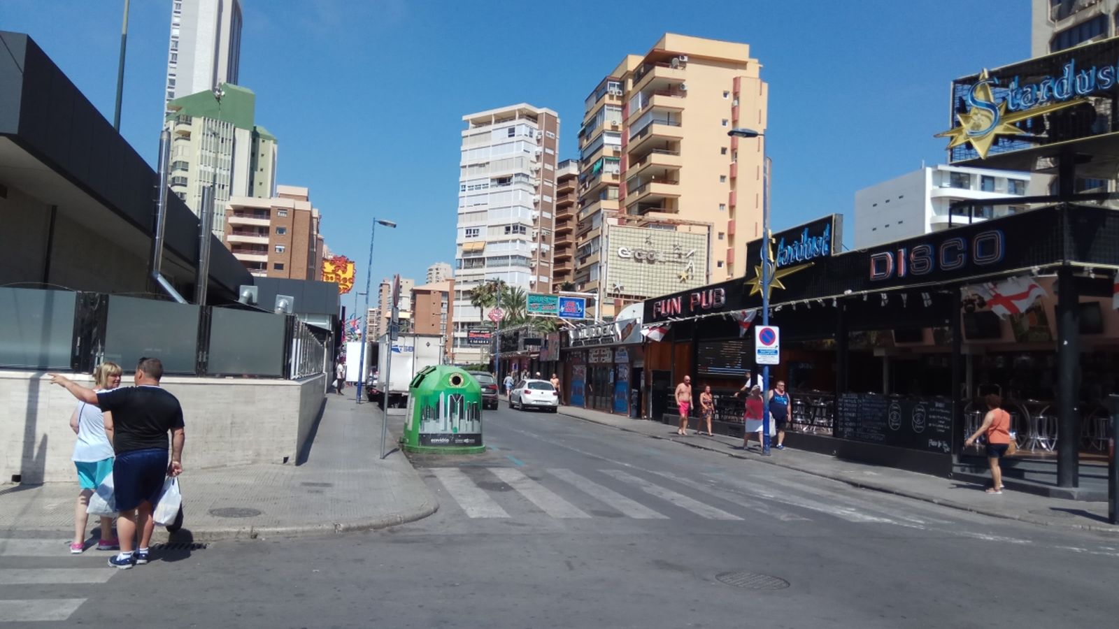 Zona de bars a  Benidorm