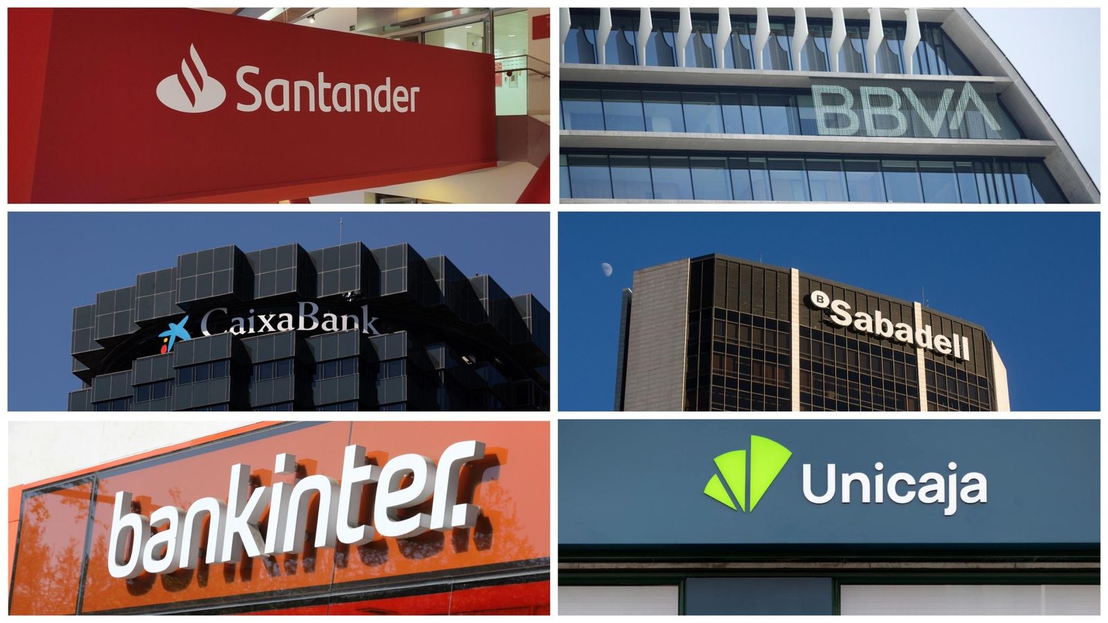 Les sis principals entitats espanyoles han guanyat 15.287 milions en el primer semestre de 2024, un 23,4% més