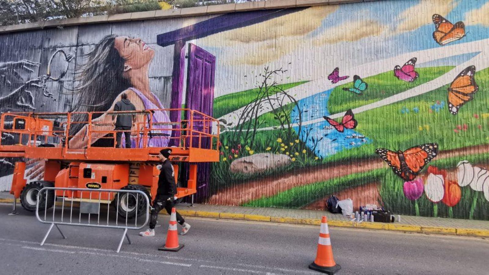 El mural inspirat en una cançó de Rozalén