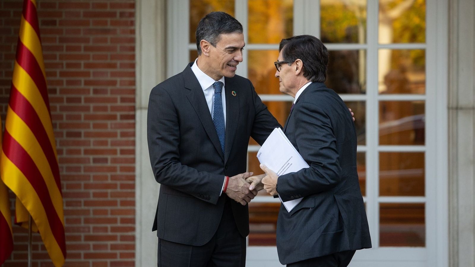 Foto d'arxiu dels dos dirigents a la Moncloa del passat novembre del 2024
