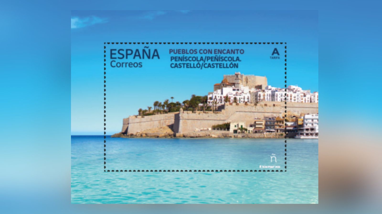 Imatge d’arxiu del segell amb el Castell de Peníscola