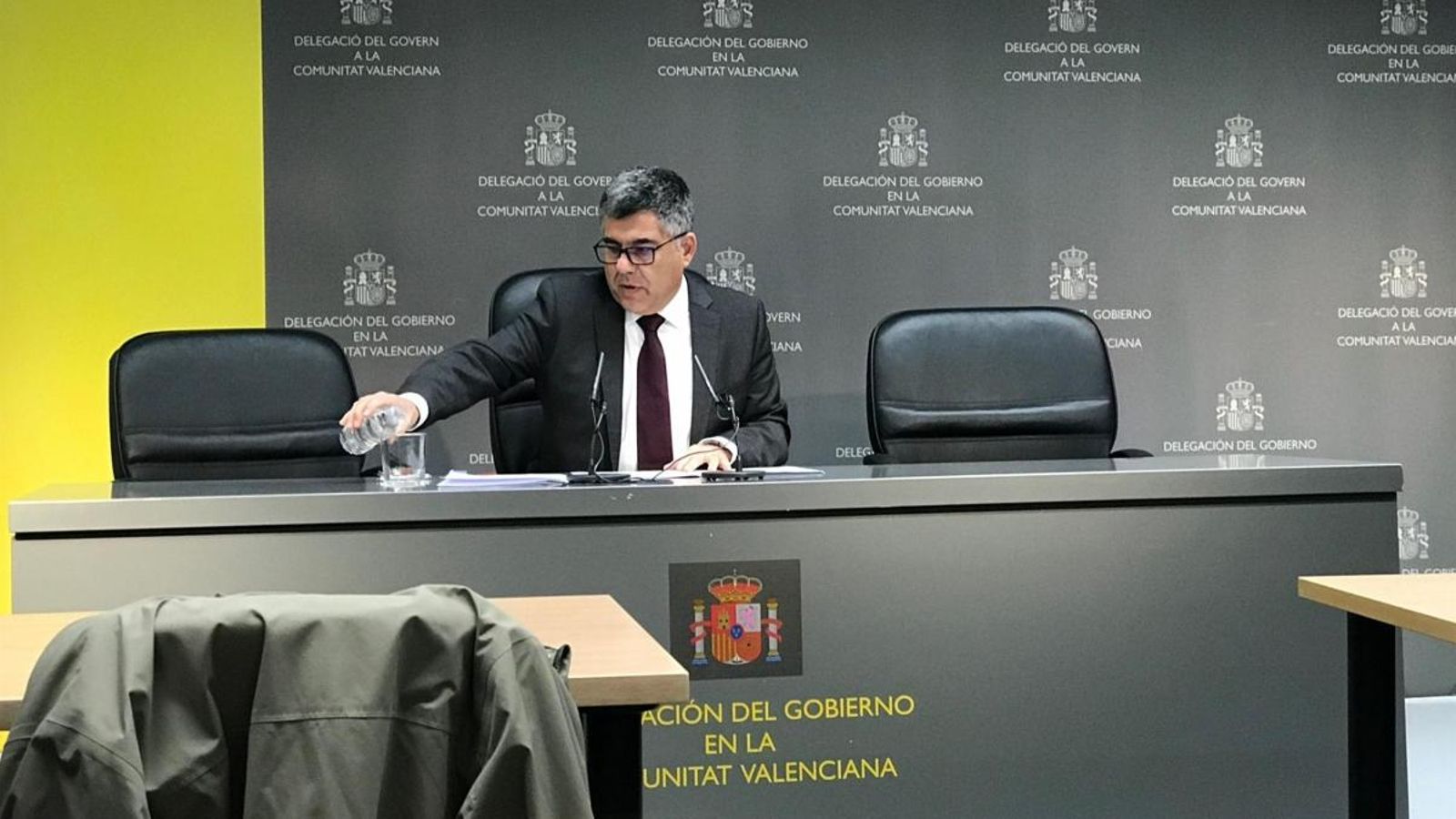 Juan Carlos Fulgencio, durant la roda de premsa