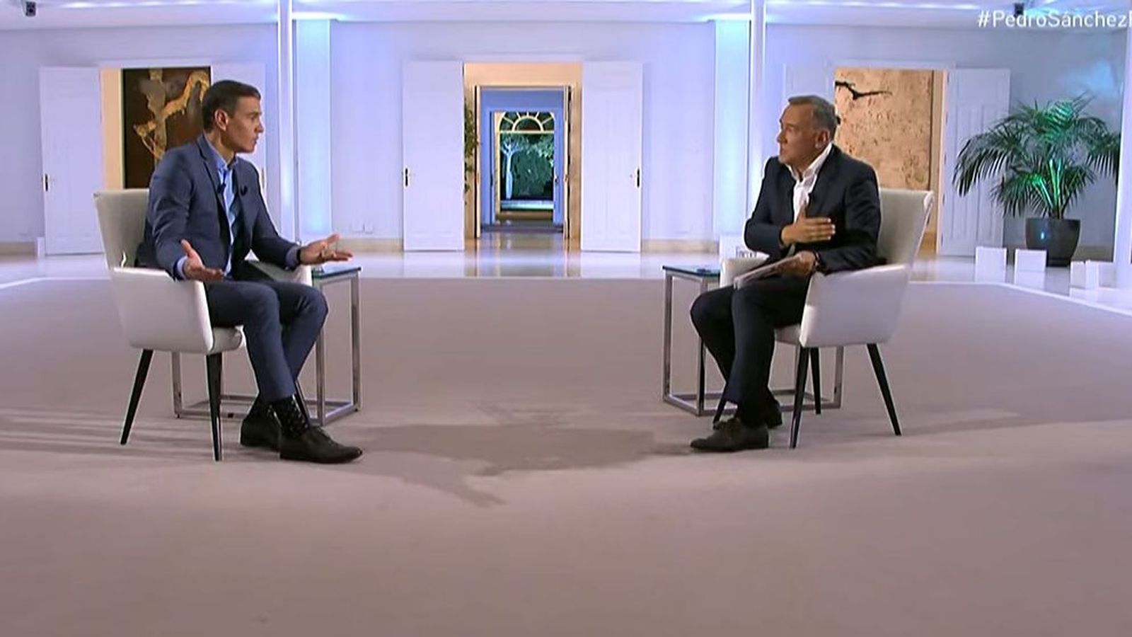 Entrevista al president del govern espanyol, Pedro Sánchez, en TVE