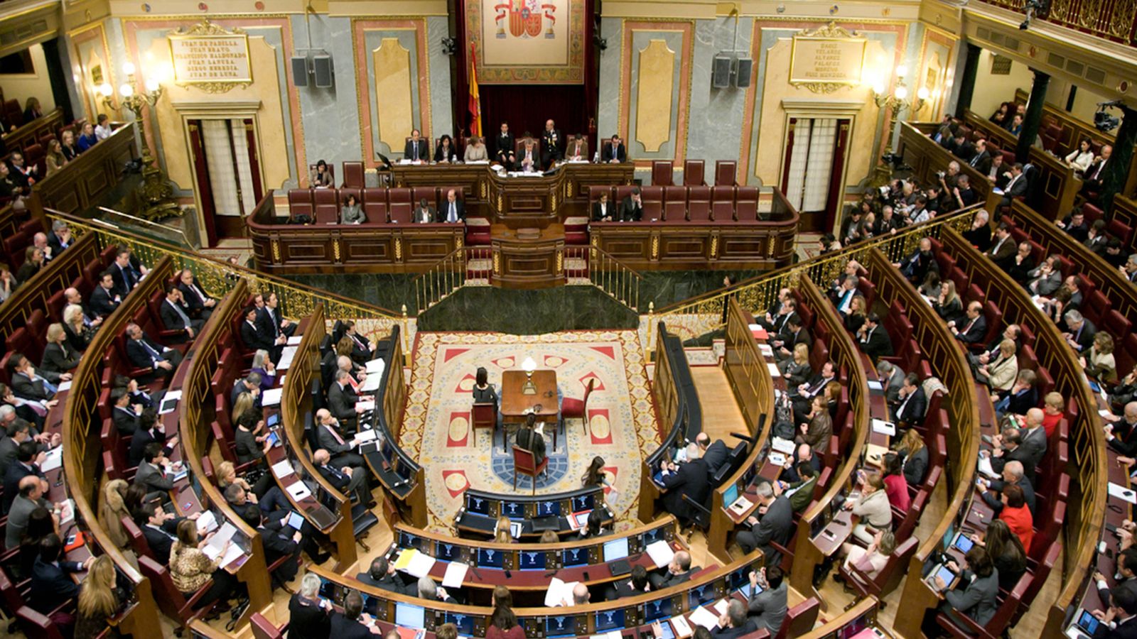 Vista panoràmica del Congrés dels Diputats