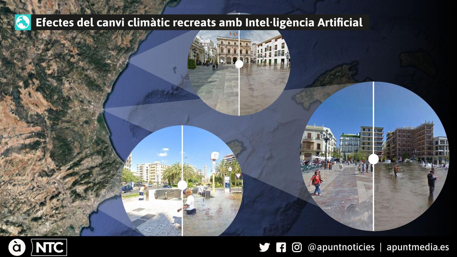 Efectes del canvi climàtic recreats amb Intel·ligència Artificial