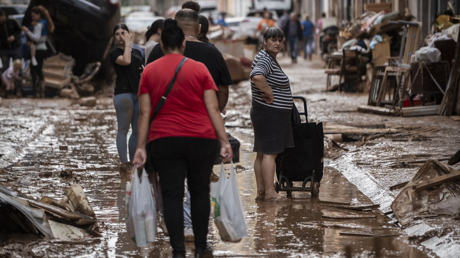 El pas de la barrancada per Aldaia, en una imatge d'arxiu