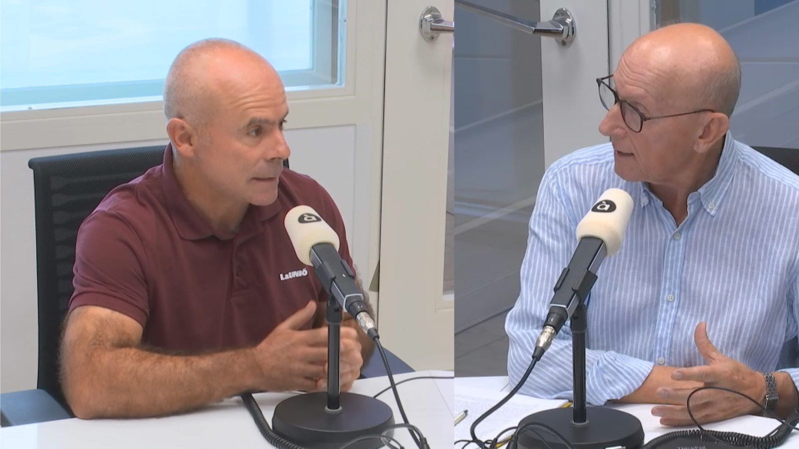 Carles Peris i Cristóbal Aguado en 'Les notícies del matí'