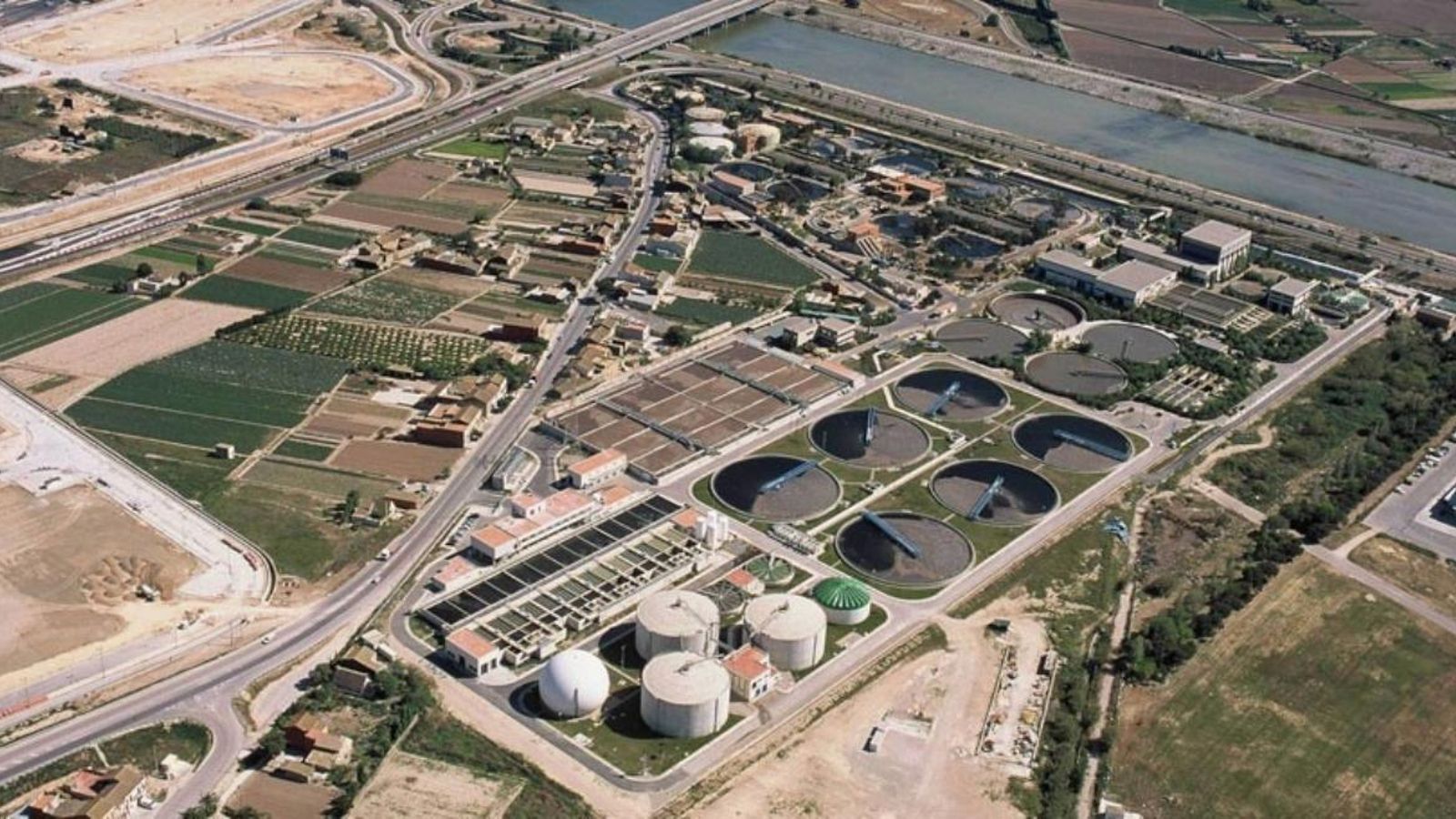 La depuradora de Pinedo, en una imatge d'arxiu