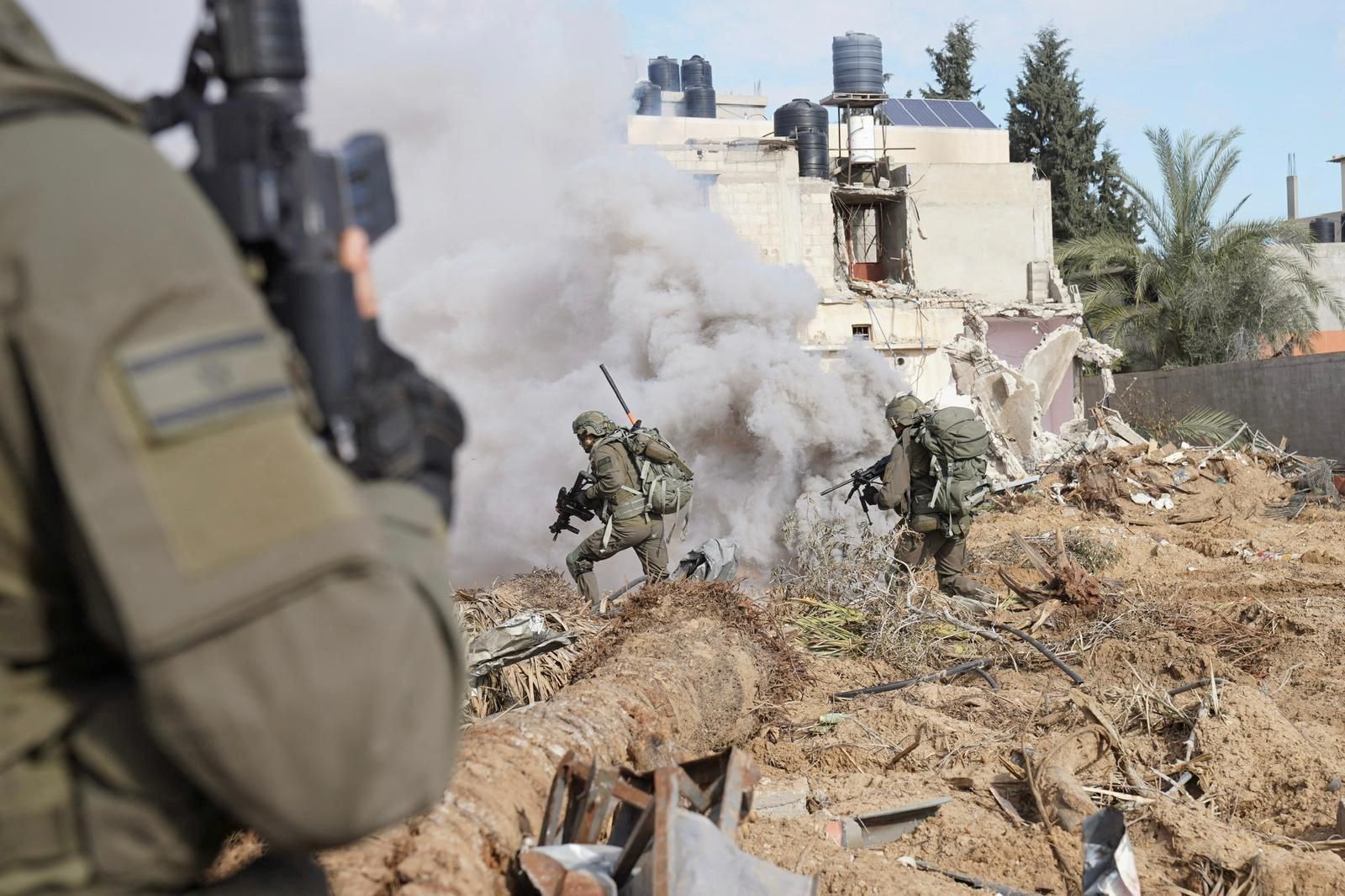 Soldats d'Israel durant l'operació terrestre a la Franja de Gaza