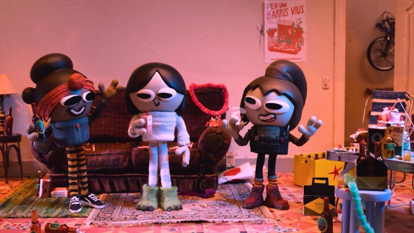 Fotograma del curt 'Becarias', nomenat al Goya