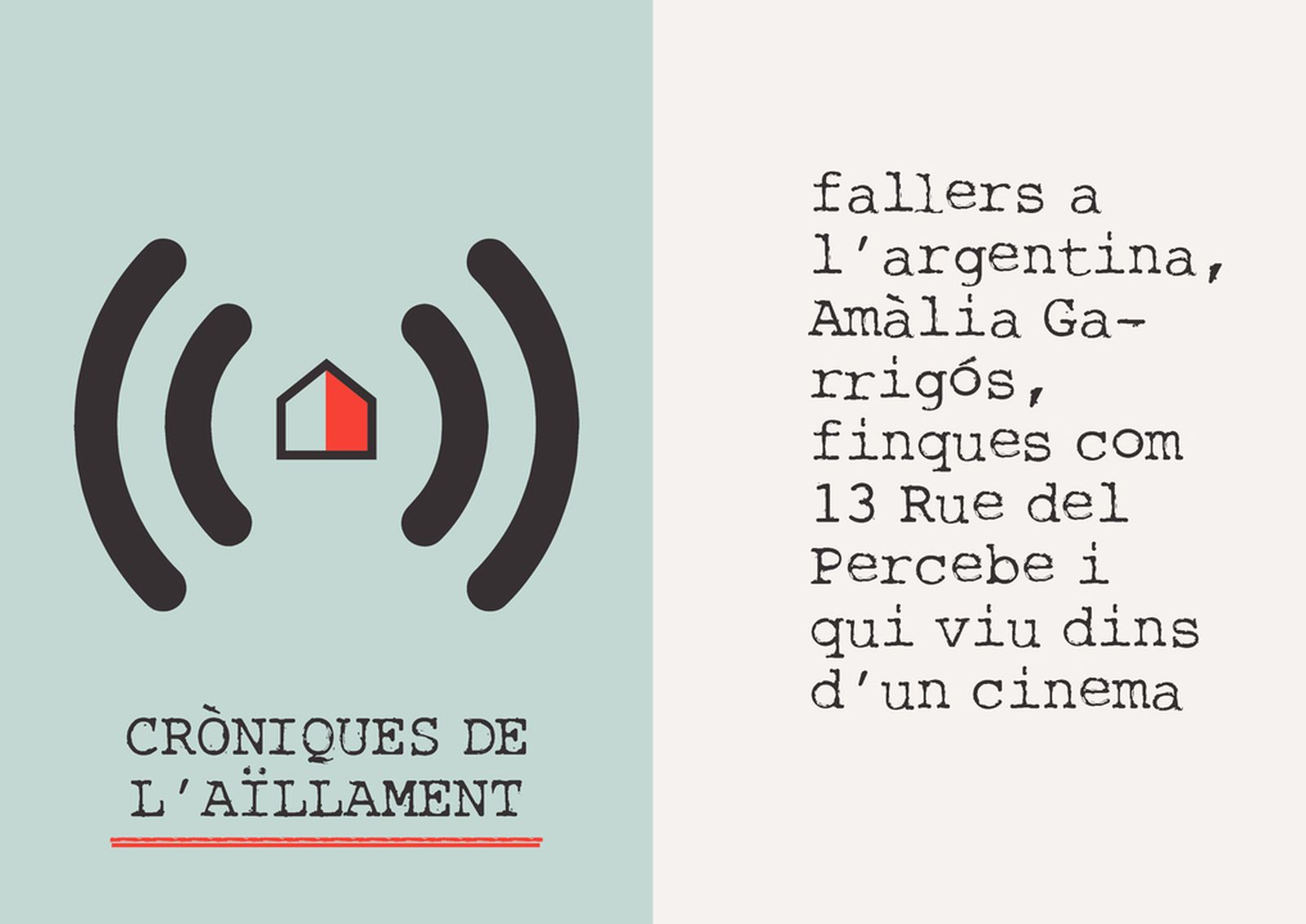 23.03.2020 | Fallers a l’Argentina, Amàlia Garrigos, finques com 13 Rue del Percebe i qui viu dins d’un cinema