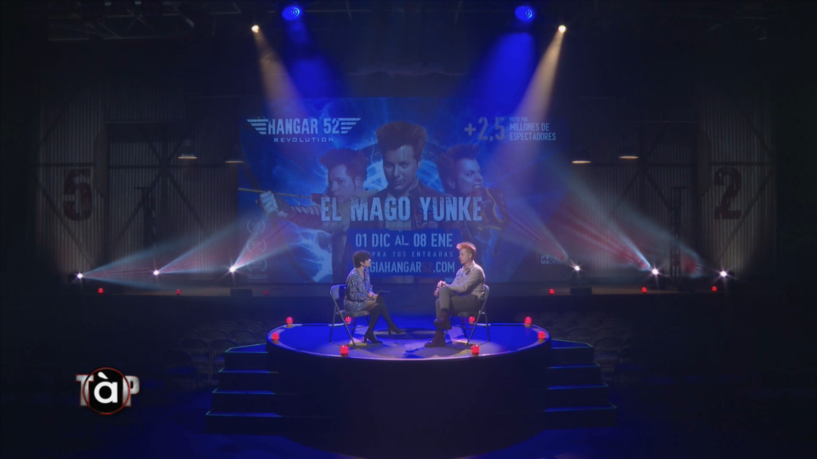 Un moment de l'entrevista a Ifema amb l'equip de Tàp Zàping