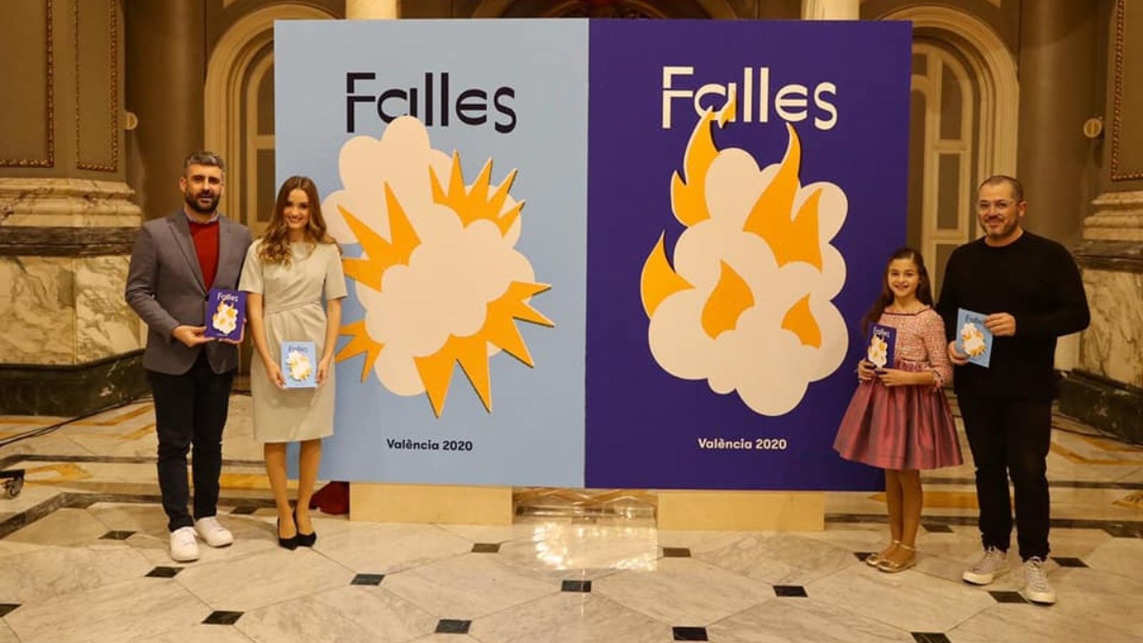 La campanya gràfica juga amb dos elements, la mascletà i la cremà, per parlar de l’inici i de la fi de la festa.