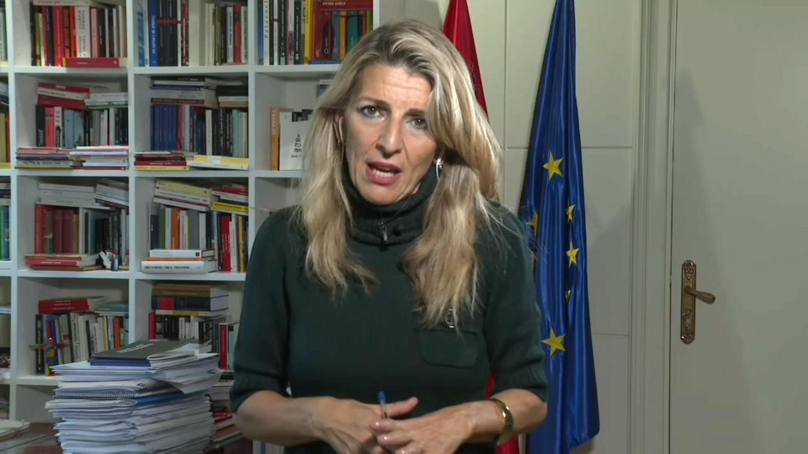 La vicepresidenta segona i ministra de Treball i Economia Social, Yolanda Díaz, entrevistada per À Punt