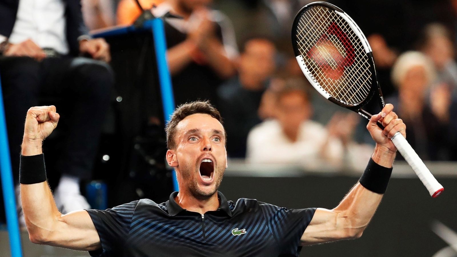 Roberto Bautista, en el partit contra Khatxànov